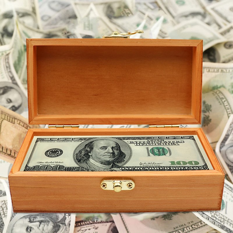 Wooden Lockable Currency Tray, Single Row Currency Tray, Cash Organizer