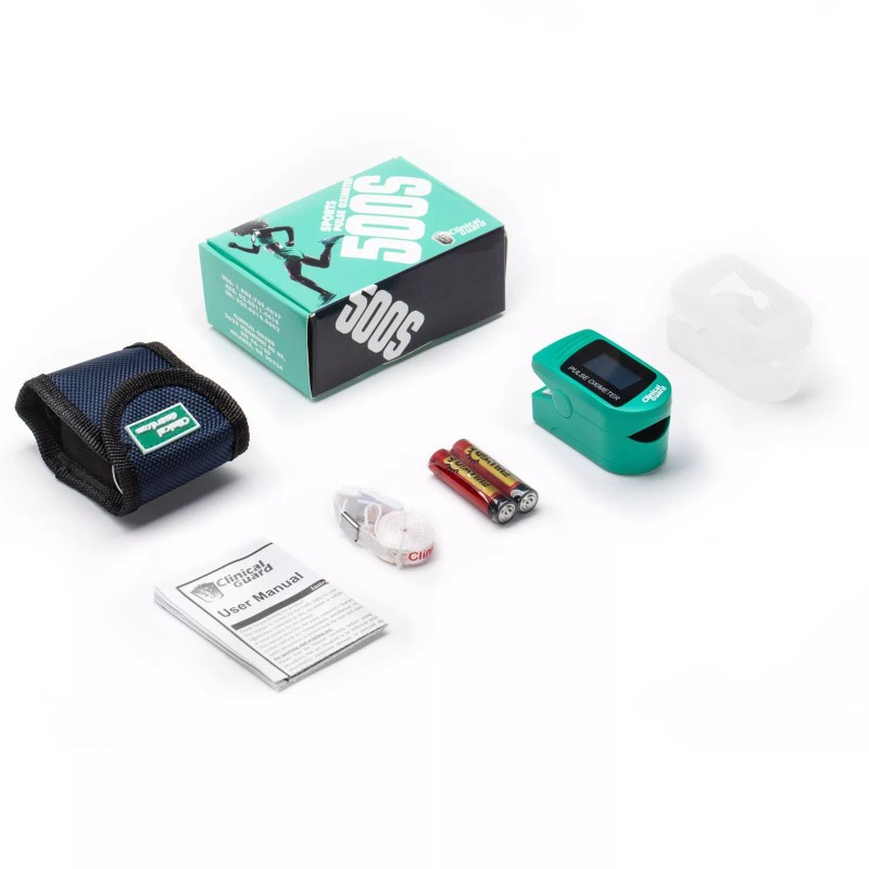 ClinicalGuard 500S Deluxe Fingertip Pulse Oximeter & Heart Rate Monitor