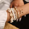 Beach Bracelet for Women Shell Bracelet Stackable Summer Beach Bracelet