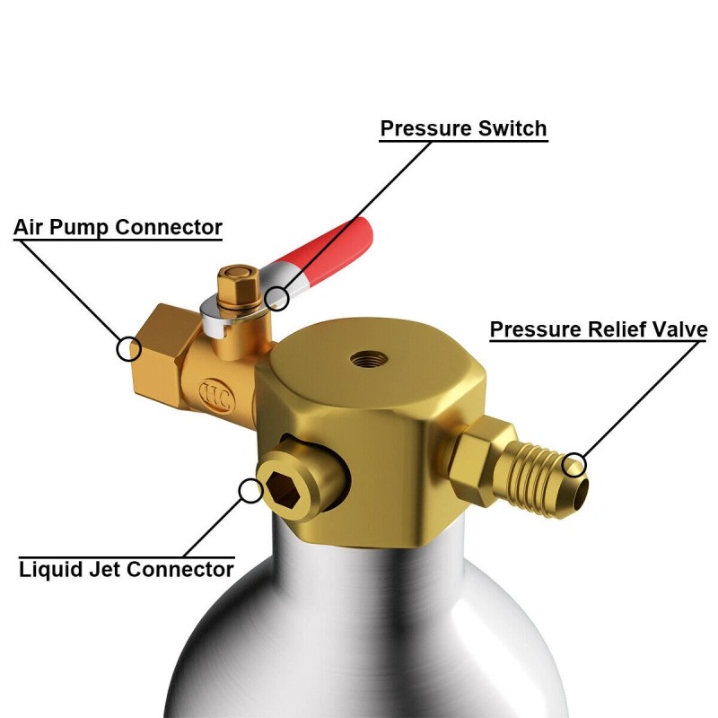 A/C AC Flush Kit Air Conditioner System Flush Gun Kit