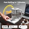Electric Tea Kettle with Infuser, 1.5L Glass Water Boiler with