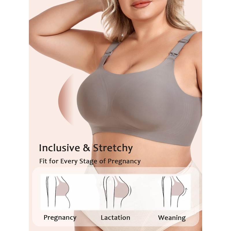 Gailife 3 Pack Nursing Bras for Women Full Coverage Comfort