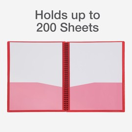 Oxford Pocket Folder Organizer, 8-Compartment, Plastic, Letter Size, Assorted Colors (Colour May Vary), 200-Sheet Capacity