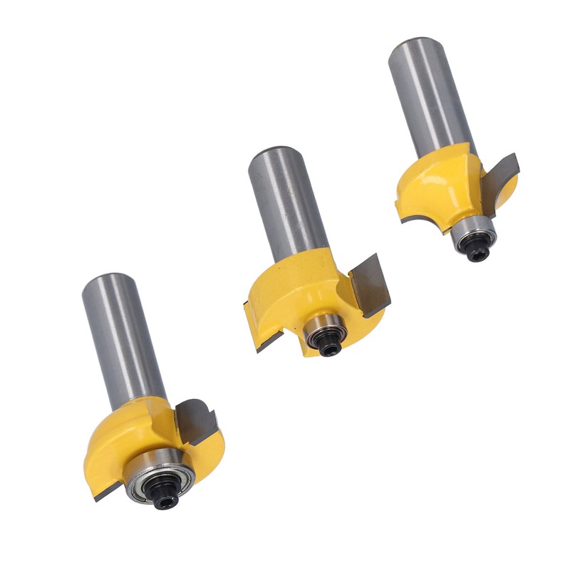 3Pcs Shaker Door Router Bit Set Premium Blade Durable Rustproof