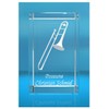 3D Glass Cuboid | Trombone with Name of Choice |