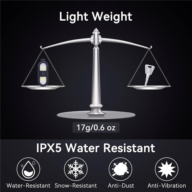 Clip on Flashlight, Running Light for Runners Rechargeable Safety Lights
