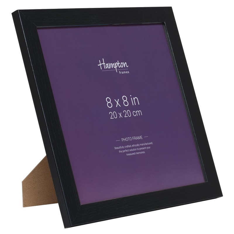 Hampton Frames OXFORD 8x8 (20x20cm) Pack of 2 Black Picture