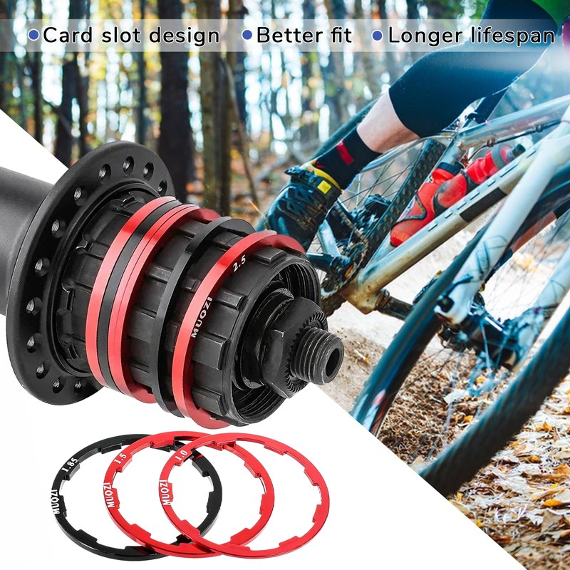 Eldraqth 14pcs Cassette Spacer Washer for Flywheel Headset Spacers for
