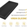 Bathroom Counter Tray,EG-SIPRO High-Grade Thickened Silicone Bathroom Vanity Tray,Shatterproof Durable