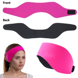 Swimming Headband-Waterproof Swim Ear Band Protection for Kids and Adults Doctor Recommended to Keep Water Out and Hold Ear Plugs in-Water Headband for Surfing,Diving,Pool,Showering,and Beach(Pink)