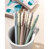 SUNEE Gel Pens, 6 Pack 0.5mm Pens Fine Point Smooth
