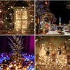 22m String Lights Solar Copper Wire 200LEDs Remote Control Lamp