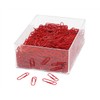 Wedo – 9012446 – Plastic Coated Metal Paper Clips 27 mm Pack of 1000 red