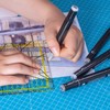OfficeTree Patchwork Quilting Ruler - Quilting Ruler Made of Acryl