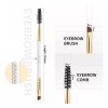 Docolor Store Brocha Para Cejas Docolor Duo, Brocha Profesional Para