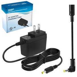 HQRP AC Adapter for Omron Healthcare HEM-705CP / 705CP / HEM-705CPN / 705CPN Replacement Power Cord Blood Pressure Monitor [UL Listed] Plus HQRP Euro Plug Adapter