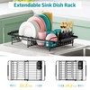 Urackify Expandable in Sink Dish Drying Rack - Adjustable Dish