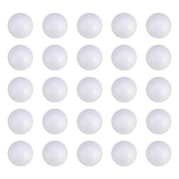 Healifty Pack of 50 Styrofoam Balls Craft Foam Balls for