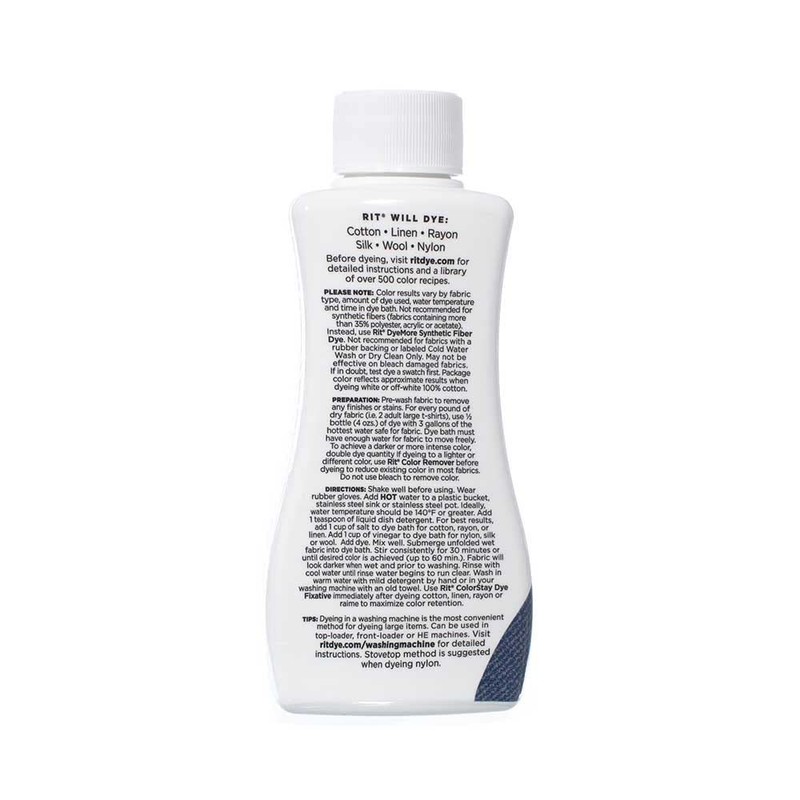 Rit Dye – 8 Oz. Liquid Fabric Dye for Clothing,