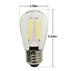 Banord 50 Pack Dimmable 2W S14 Replacement LED Bulbs, 2700K