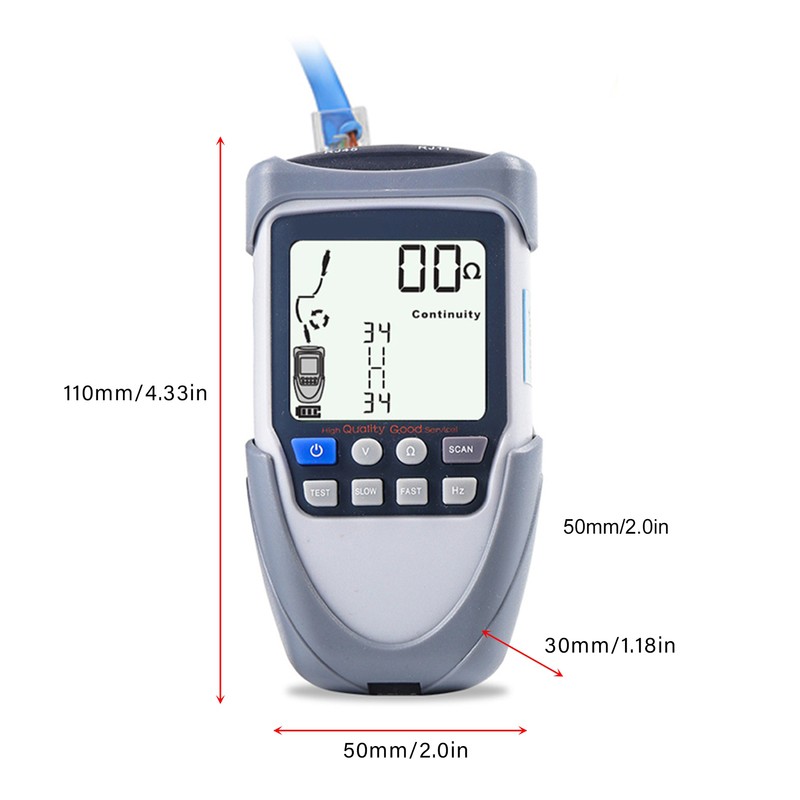 Handheld Portable Network Cable Tester LCD Large Screen Display Digital