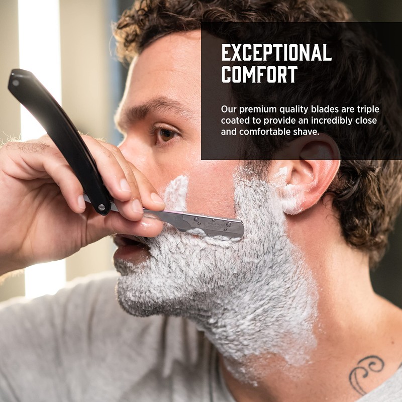 Wilkinson Sword Classic Straight Razor With 5 Refills, 1 Count