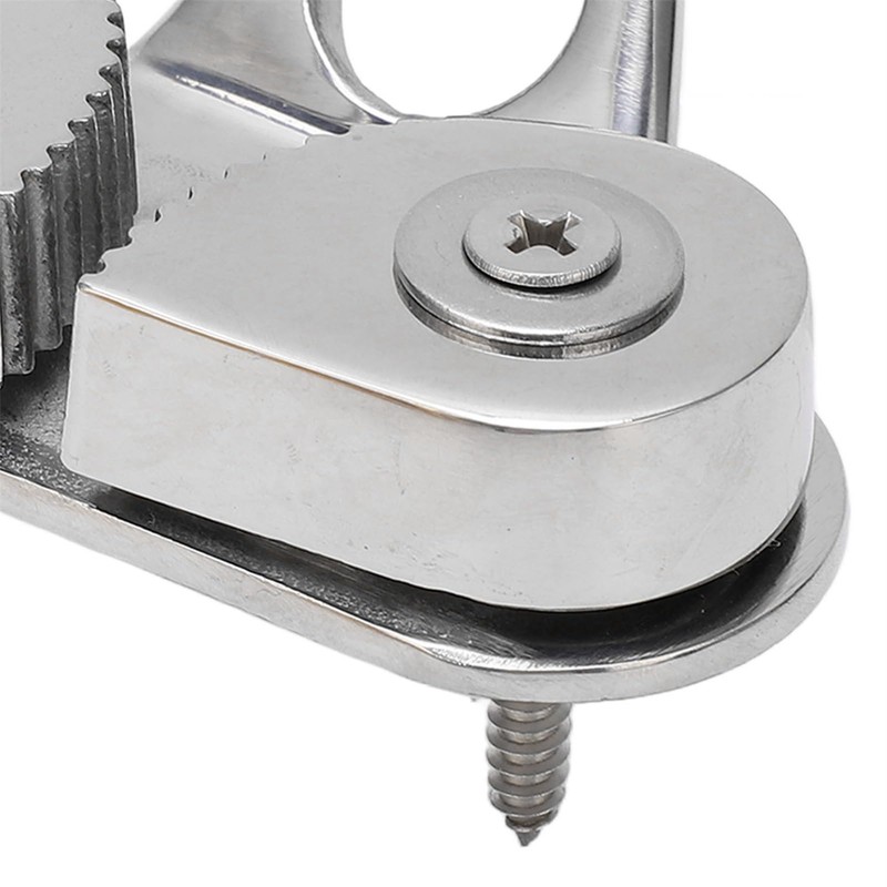 Stainless Steel Cam Cleat with Leading Ring, 3-15mm Rope Capacity,