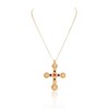 Shiny Cross Pendant Necklace for Women Fashion Molecule Chain necklace