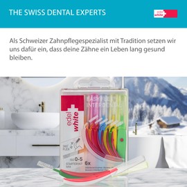 edel+white ID7 Interdentalbürsten Gemischt I 6 x Zahnzwischenraumbürsten zur gründlichen und sanften Zahnreinigung besonders enger Zahnzwischenräume