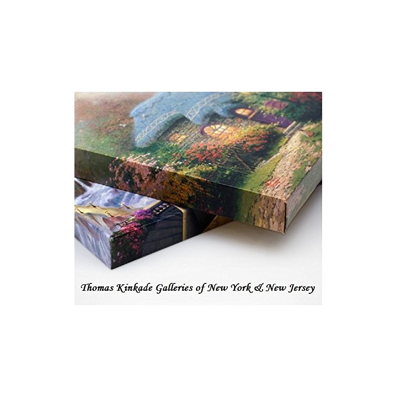 Thomas Kinkade Mountain Chapel 14 x 14 Gallery Wrapped Canvas