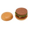 Hamburger Coaster Set Heat Insulation Cute Exquisite Wood Drink Coasters