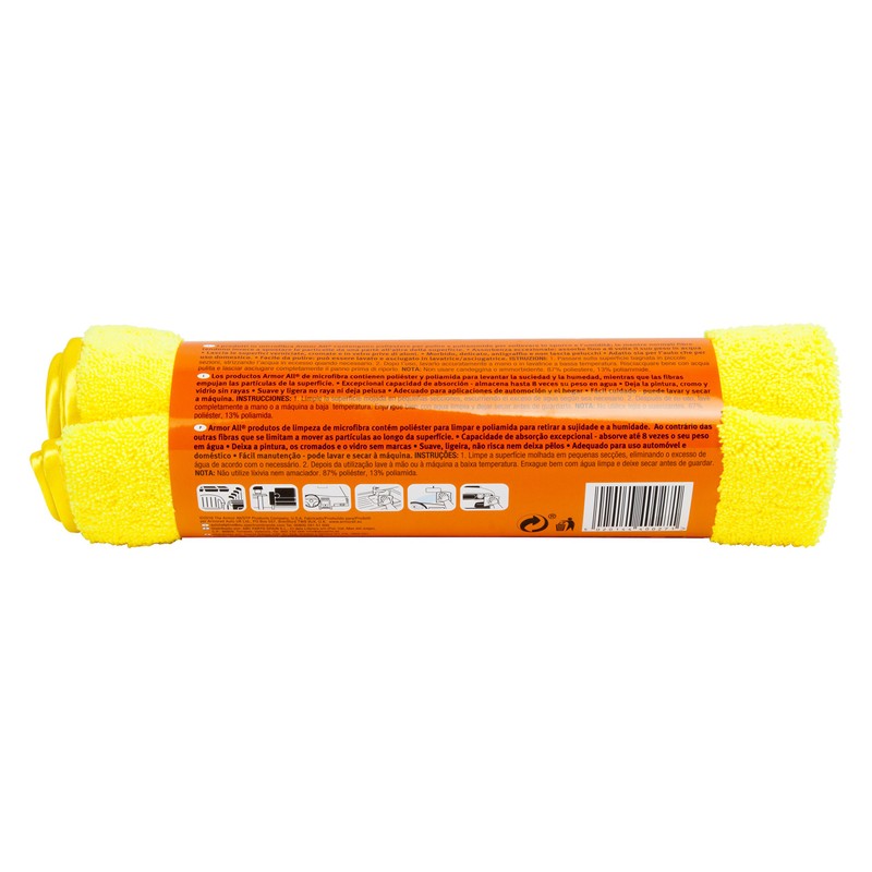 Armor All GAA40009EN Extra großes Mikrofaser-Trockentuch, AA40085SPI, 300 mm, Gelb