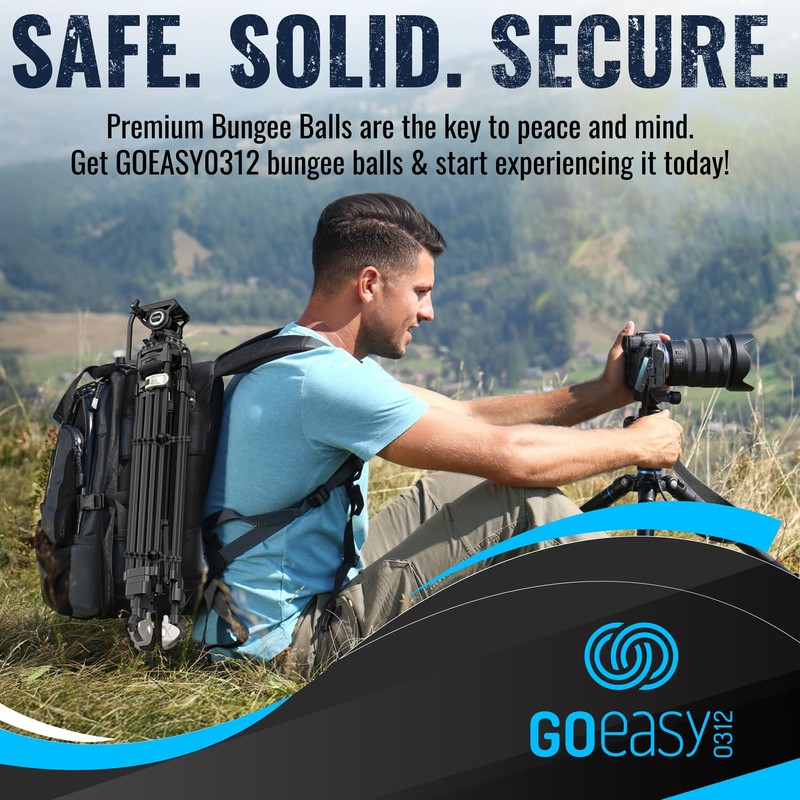 GOEASY0312 Ball Bungee Cords 6 Inch - 50 PCS Bungee
