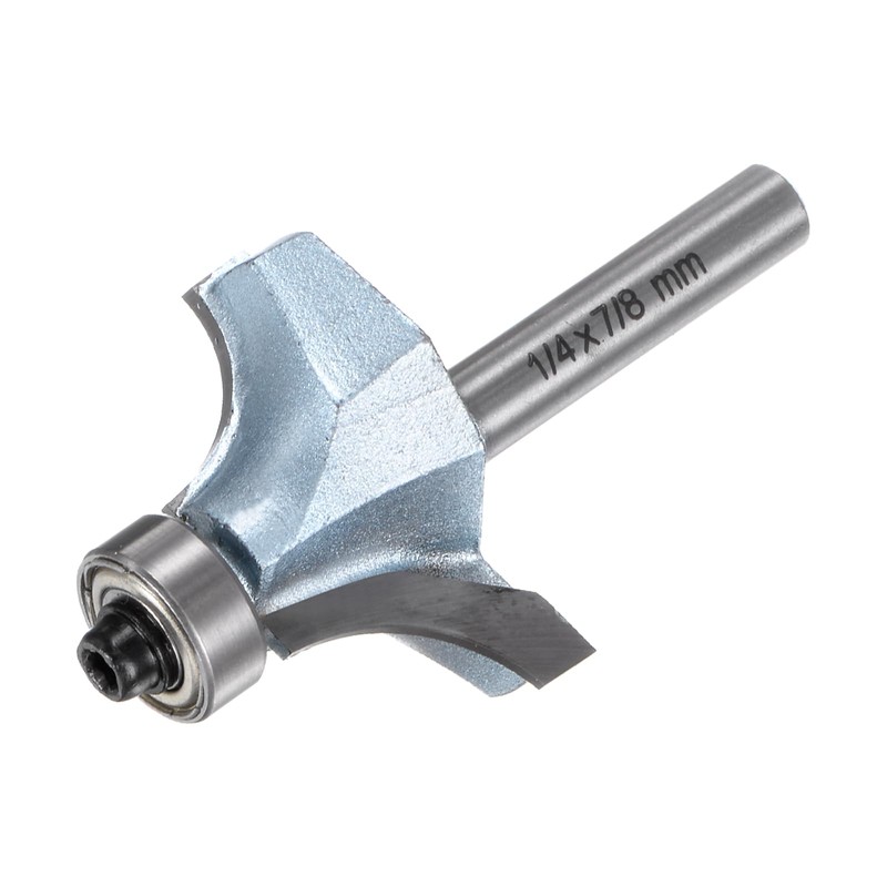 HARFINGTON Roundover Router Bit 1/4 Shank 7/16" Radius Tungsten Steel