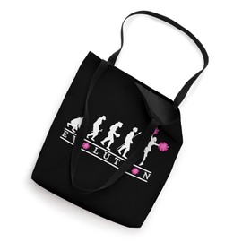 Cheerleading Evolution with Pink Pom Pom Tote Bag