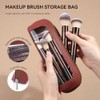 Maange Set Brochas Maquillaje Aluminio 14pcs Sintético Estuche Kit Multifuncional