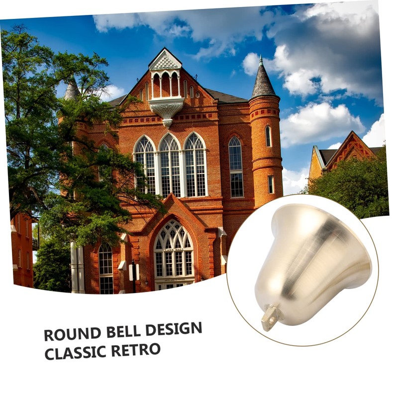 Sosoport Brass Ring Chime Classic School Bell Design Call Service