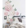 Peony Flowers Wall Sticker - Vintage Pink - by Simple