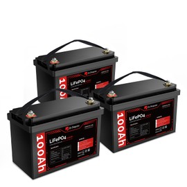 DR.PREPARE 12V 100Ah LiFePO4 Battery, 1280Wh Deep Cycle Lithium Iron Phosphate Battery with 100A BMS, Low & High Temp Protection, for RV, Marine, Solar Power, Off-Grid, Home Energy Storage