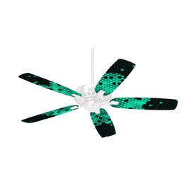 HEX Seafoan Green - Ceiling Fan Skin Kit fits most 42 inch fans (FAN and BLADES SOLD SEPARATELY)