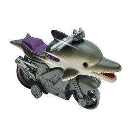 Deluxebase Wild Rider: dolphin friction drive toy motorcycles with cool animal riders, large dolphin toys for boys and girls.