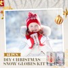 Jerify 12 Set Christmas Plastic DIY Snow Globes Kit for