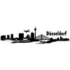 Wall Sticker Düsseldorf Skyline Black 30x7,8cm