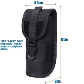 ACEXIER MOLLE Glasses Pouch Outdoor Durable Tactical Pouch Sunglasses Case Army Style Flashlight Pouch with Buckle