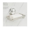 Modern Sleek Chrome Plated Luxury Soap Holder | Powerful Suction