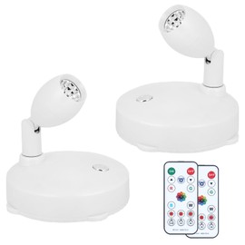 KANESIKI Cordless Spotlight Battery Operated, RGB Indoor Plant Light, Dimmable Accent Uplight with Remote, Color Changing Display Lighting for Picture Tree Photo Dartboard Painting Art