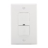 Eaton VS306U-W 600-Watt 120V Wall Mount Occupancy/Vacancy Sensor, White