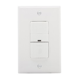 Eaton VS306U-W 600-Watt 120V Wall Mount Occupancy/Vacancy Sensor, White