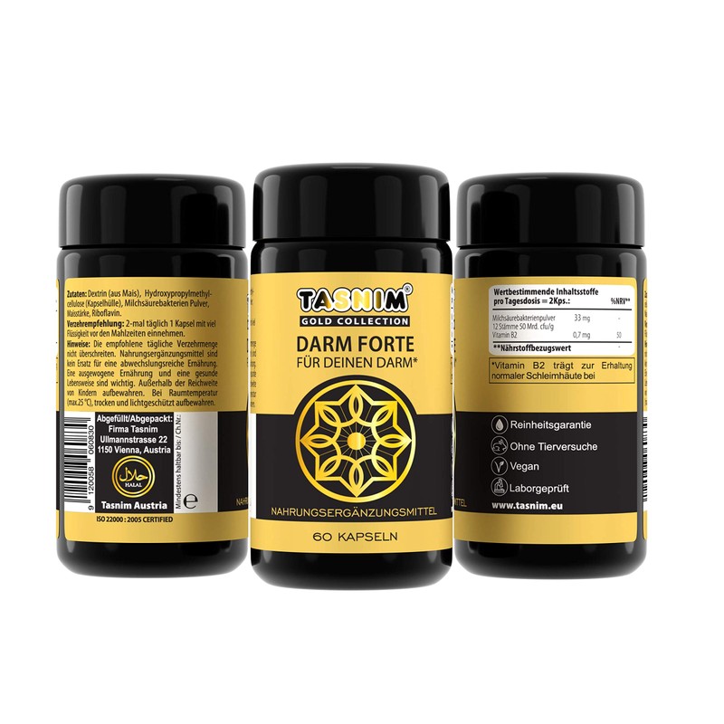 Darm Forte - 60 Capsules - Tasnim - Lactobacillus &