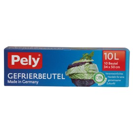pely 8670 Gefrierbeutel, 10 Liter, 10 Beutel